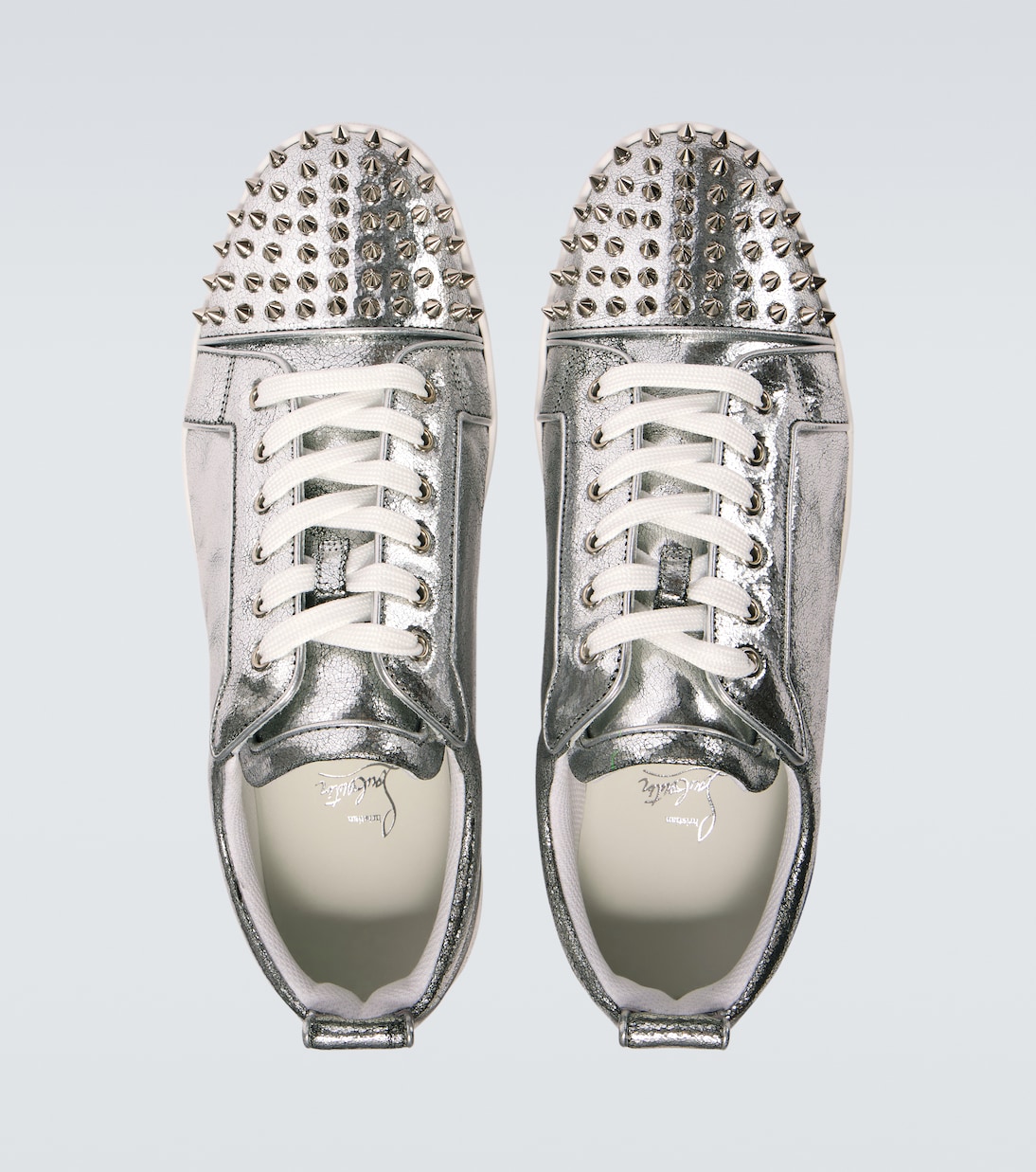 Sneakers Louis Junior in pelle con borchie | Christian Louboutin