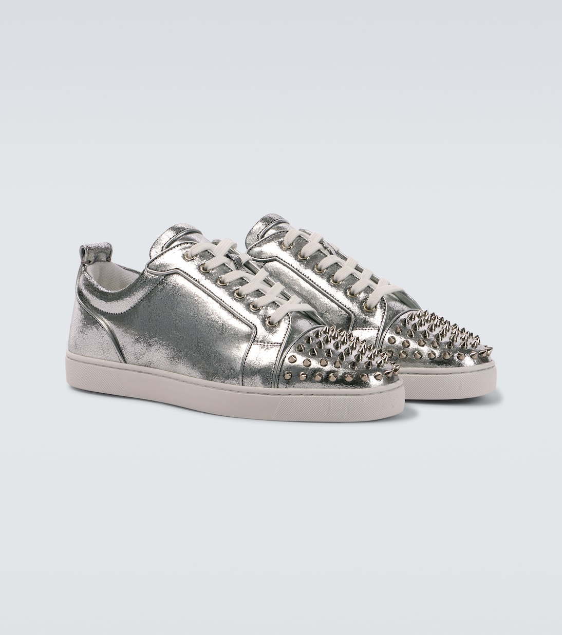 Sneakers Louis Junior in pelle con borchie | Christian Louboutin