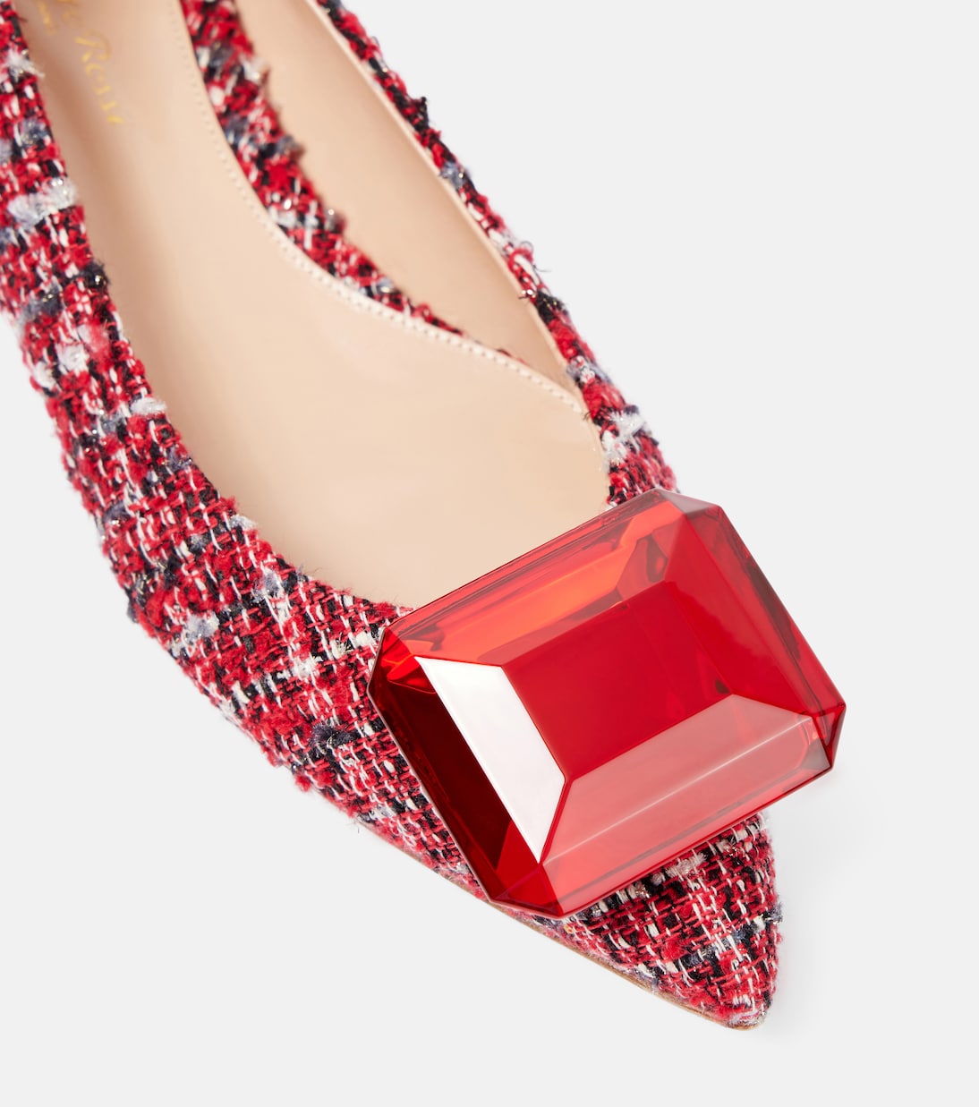 Verzierte Ballerinas Jaipur aus Bouclé | Gianvito Rossi