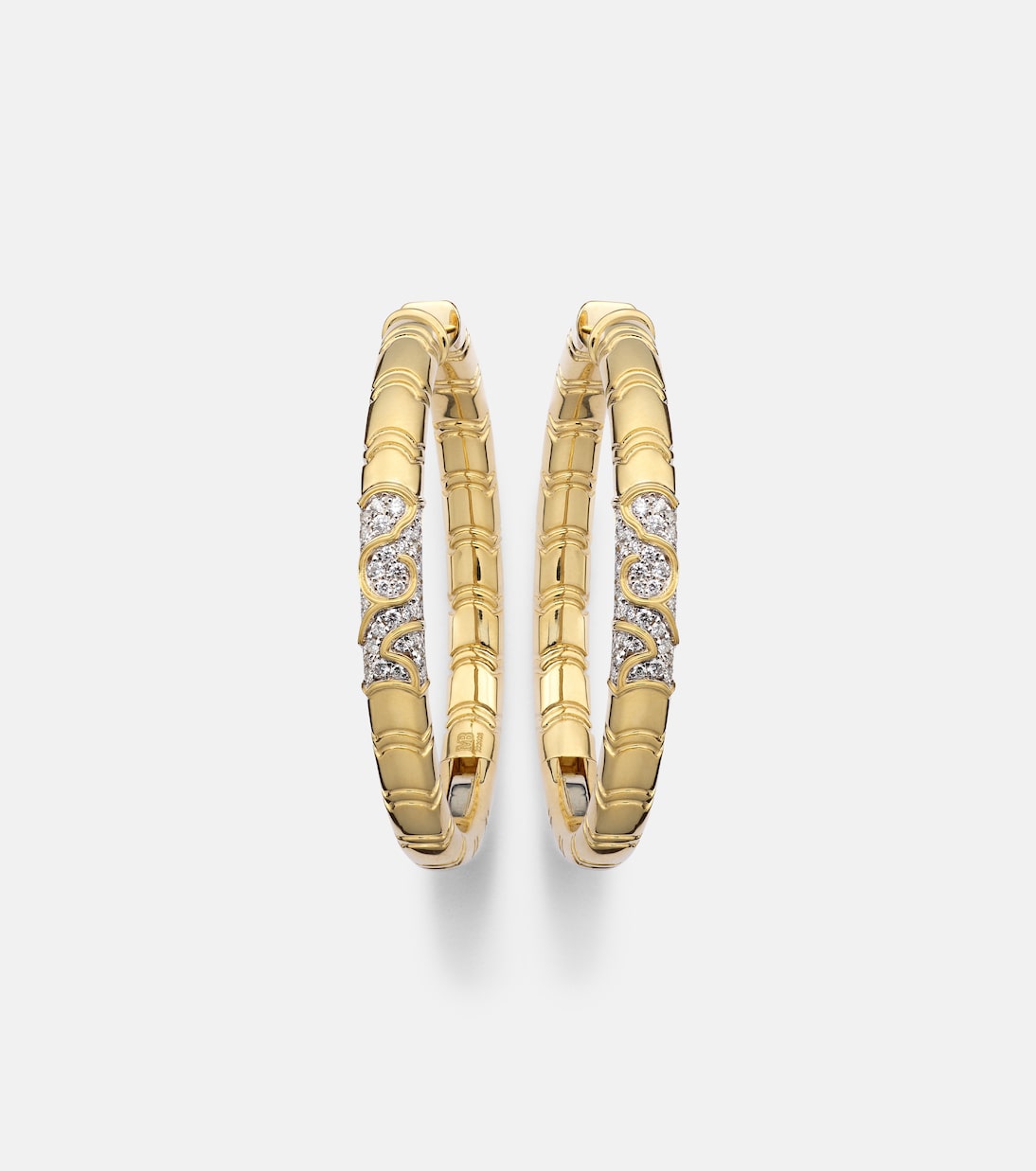 Boucles d'oreilles Ondine en or 18 ct et diamants | Marina B