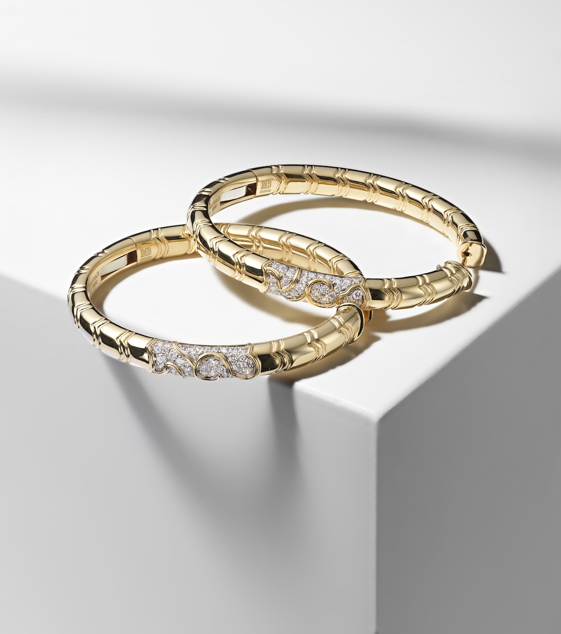 Boucles d'oreilles Ondine en or 18 ct et diamants | Marina B