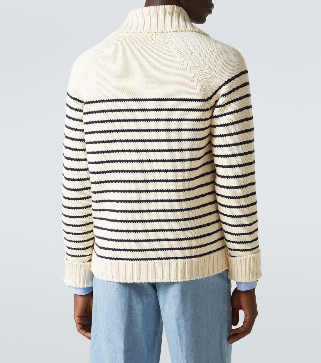 Cardigan VLogo Signature in cotone a righe | Valentino