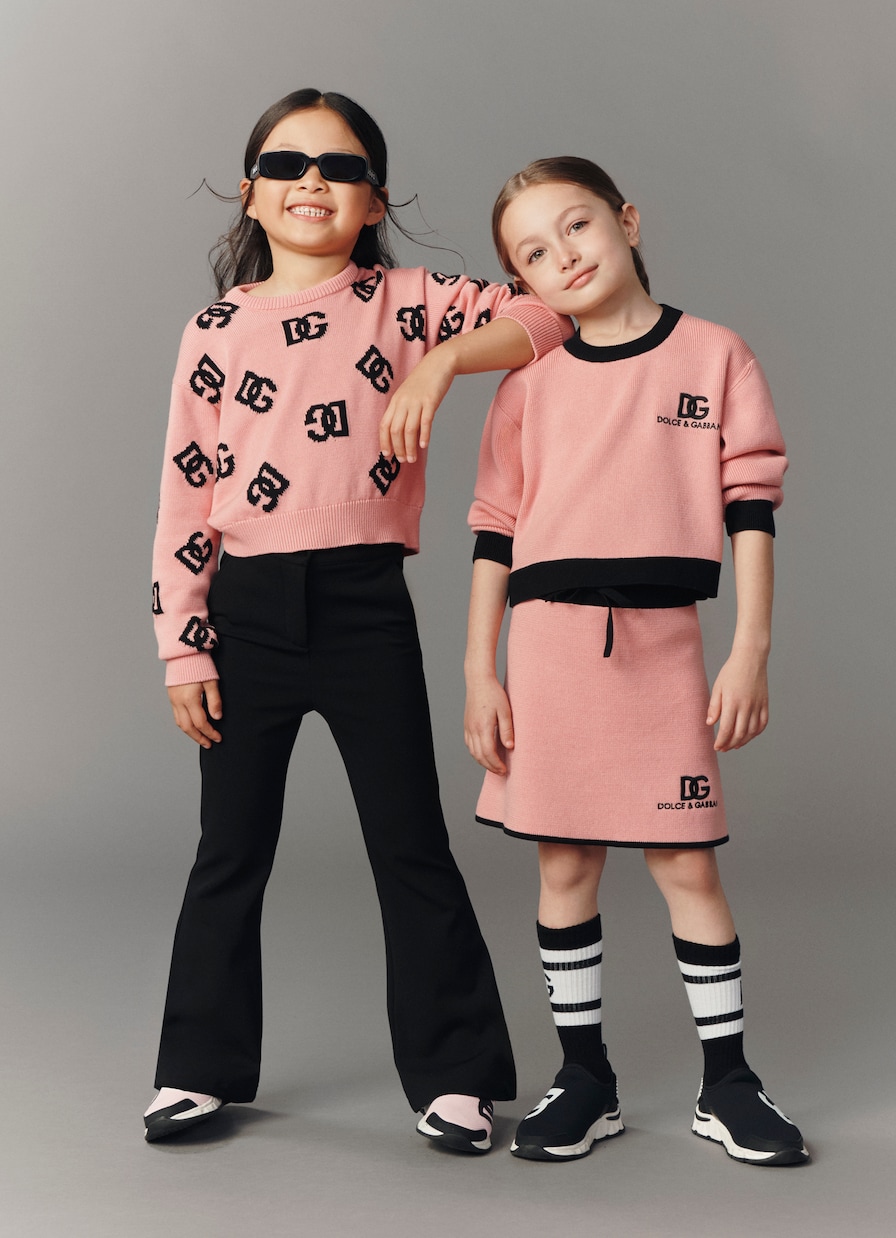 Leggings DG aus einem Baumwollgemisch | Dolce&Gabbana Kids
