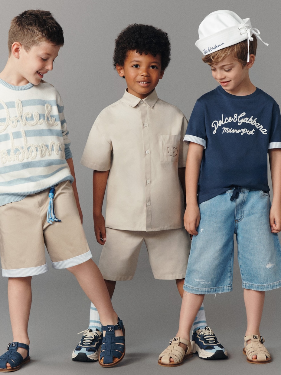 Chemise DG en coton mélangé | Dolce&Gabbana Kids