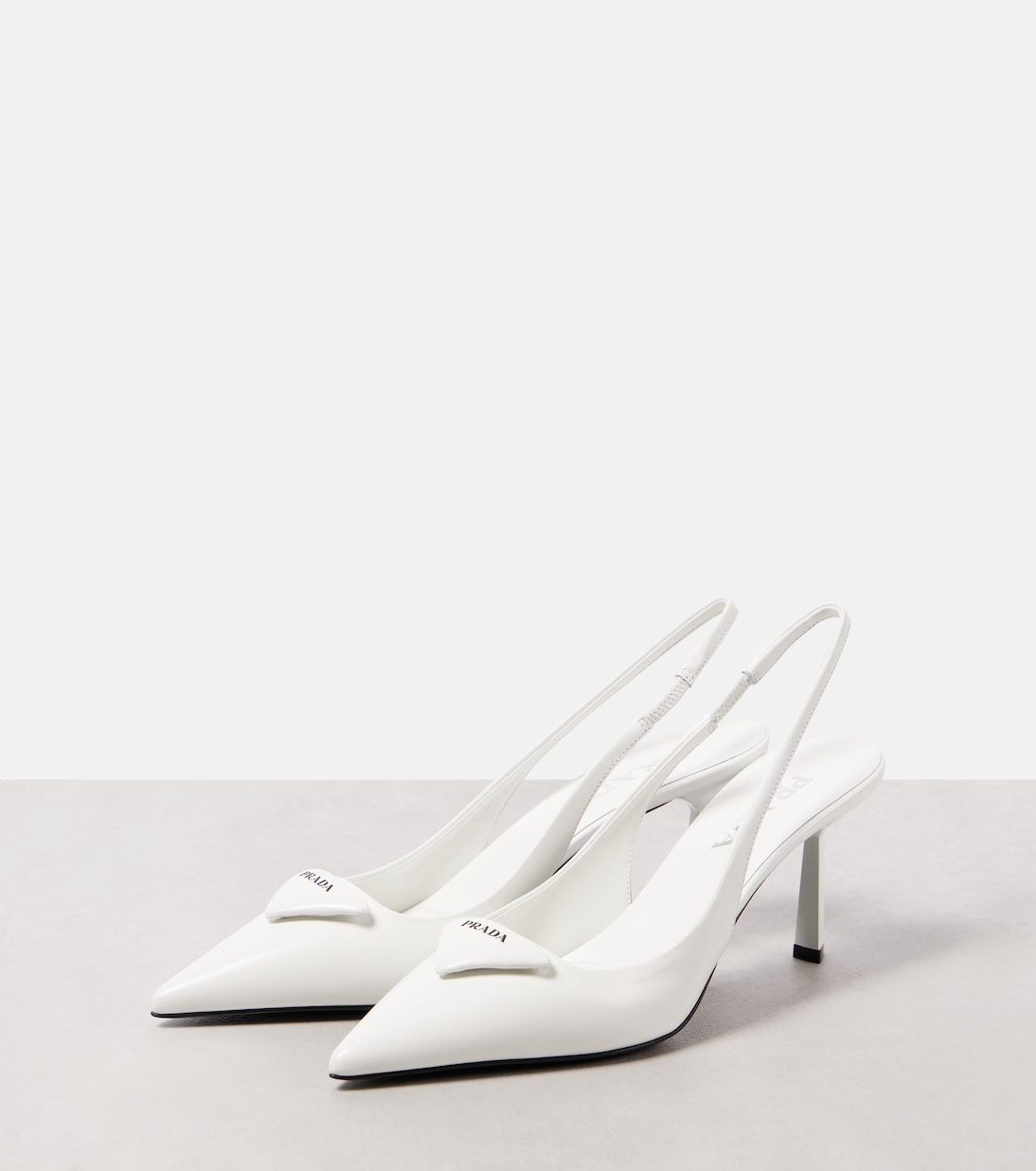 Escarpins Spazzolato 75 en cuir | Prada
