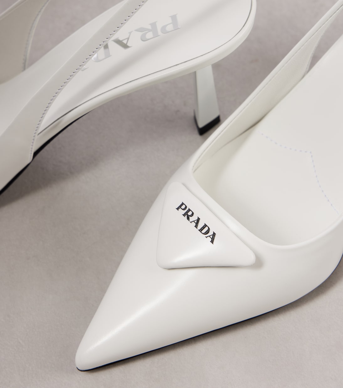 Escarpins Spazzolato 75 en cuir | Prada