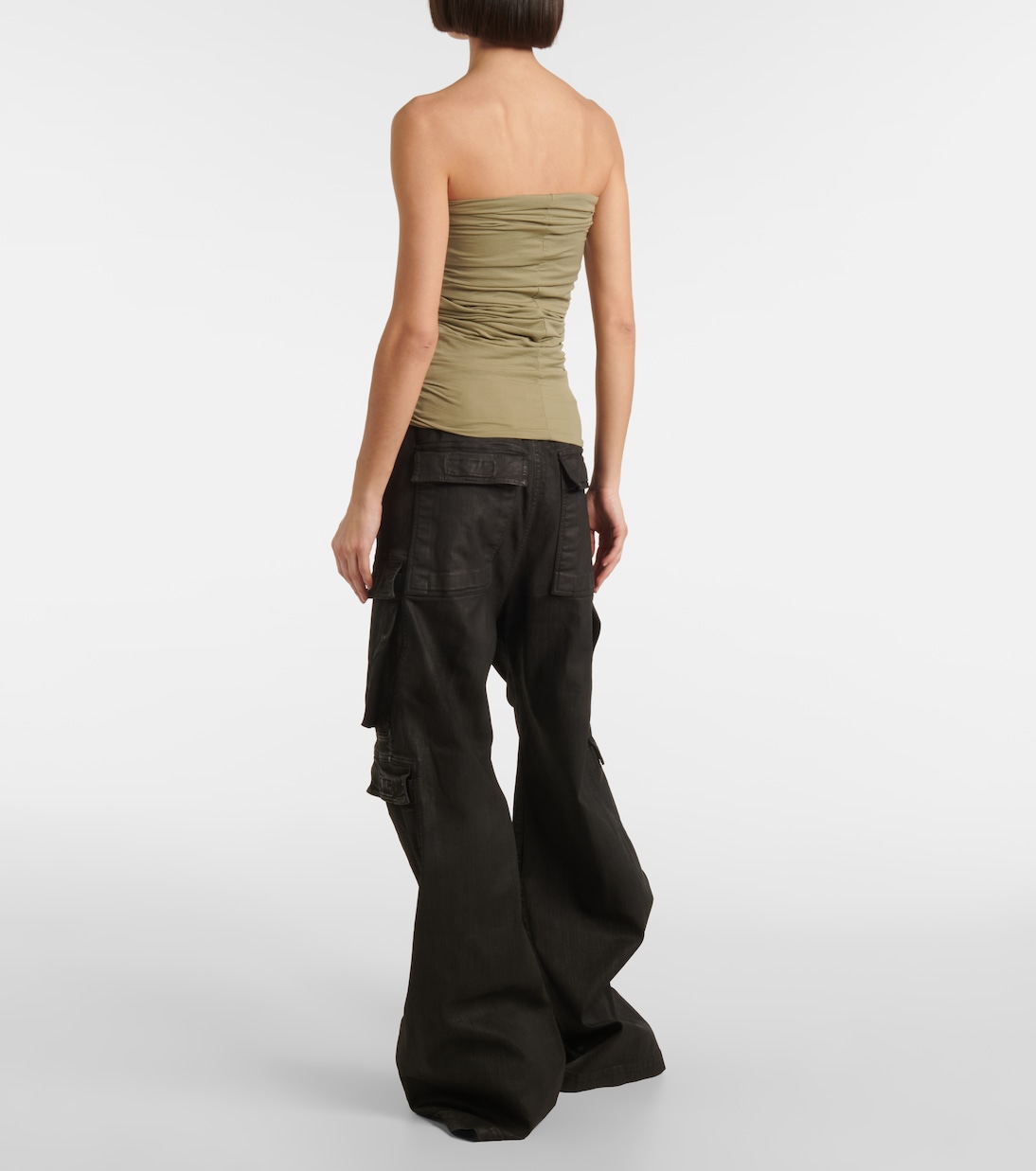 Hollywood gathered jersey top | Rick Owens