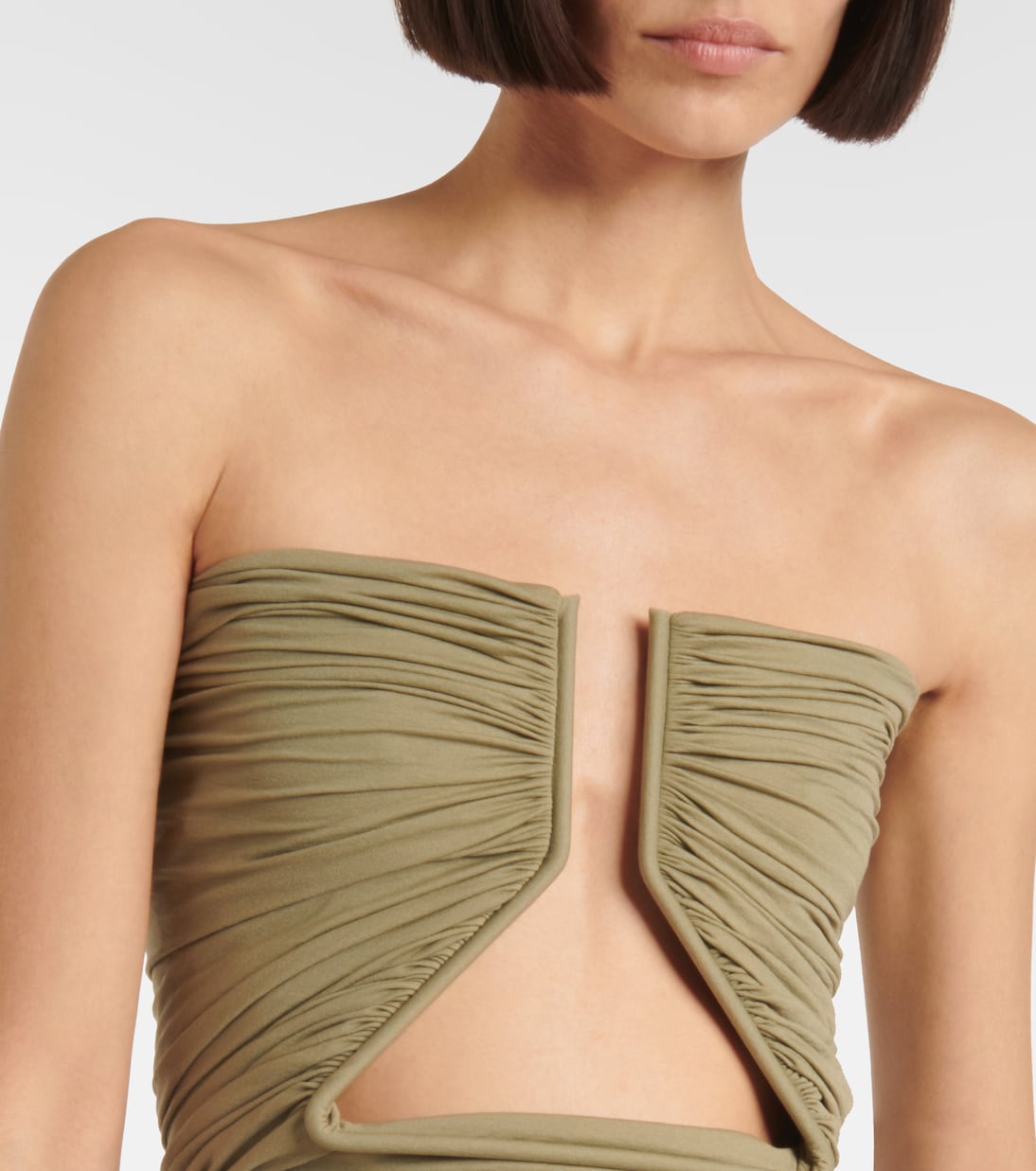 Hollywood gathered jersey top | Rick Owens