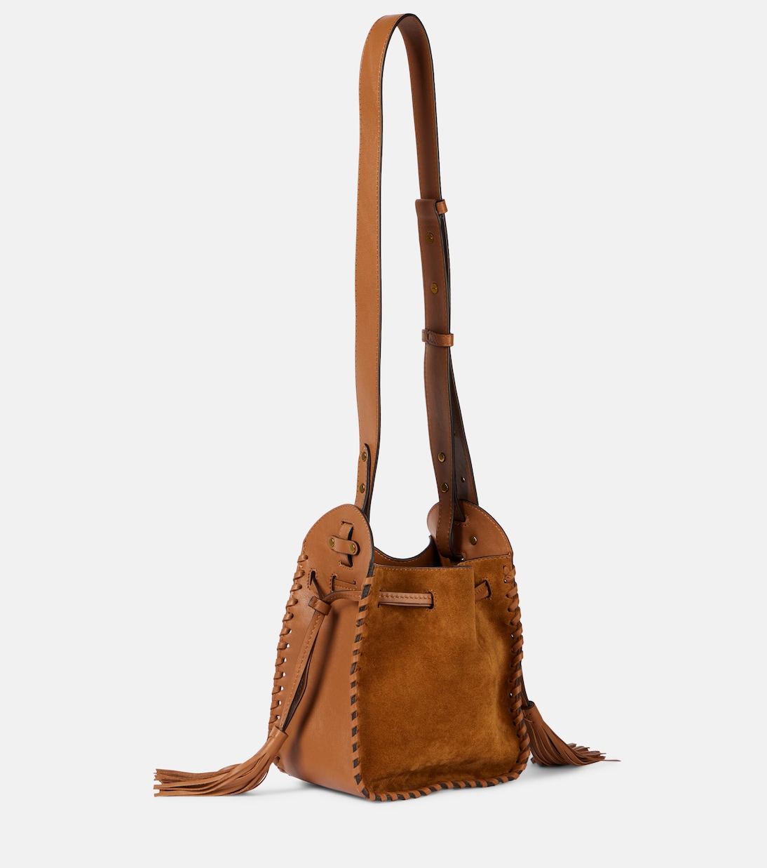 Secchiello Silao Mini in suede e pelle | Isabel Marant