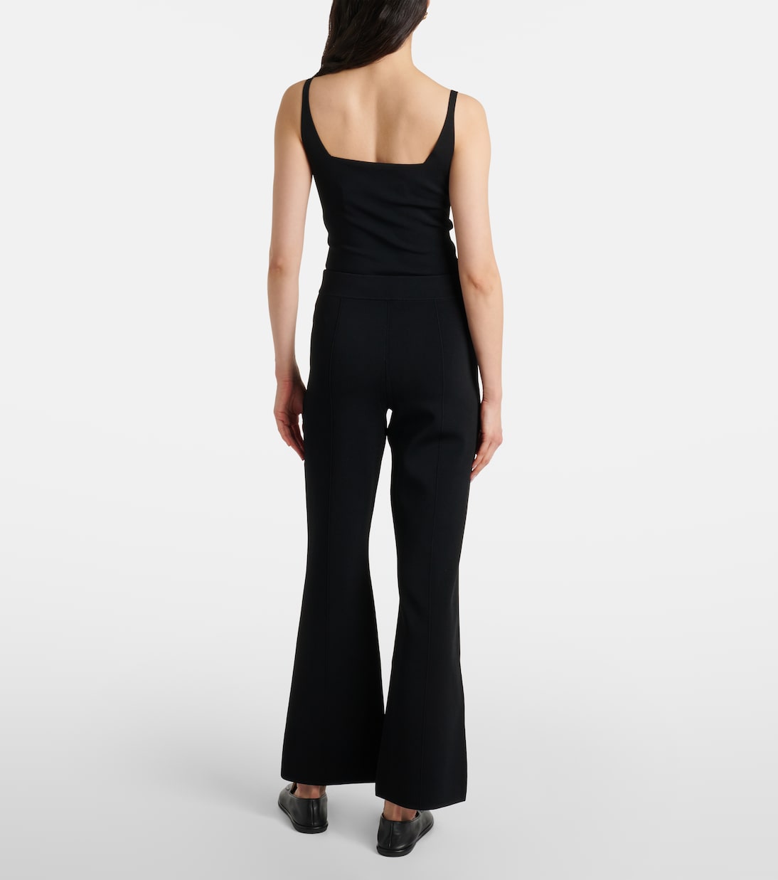 Pantaloni flared in maglia a vita media | Joseph