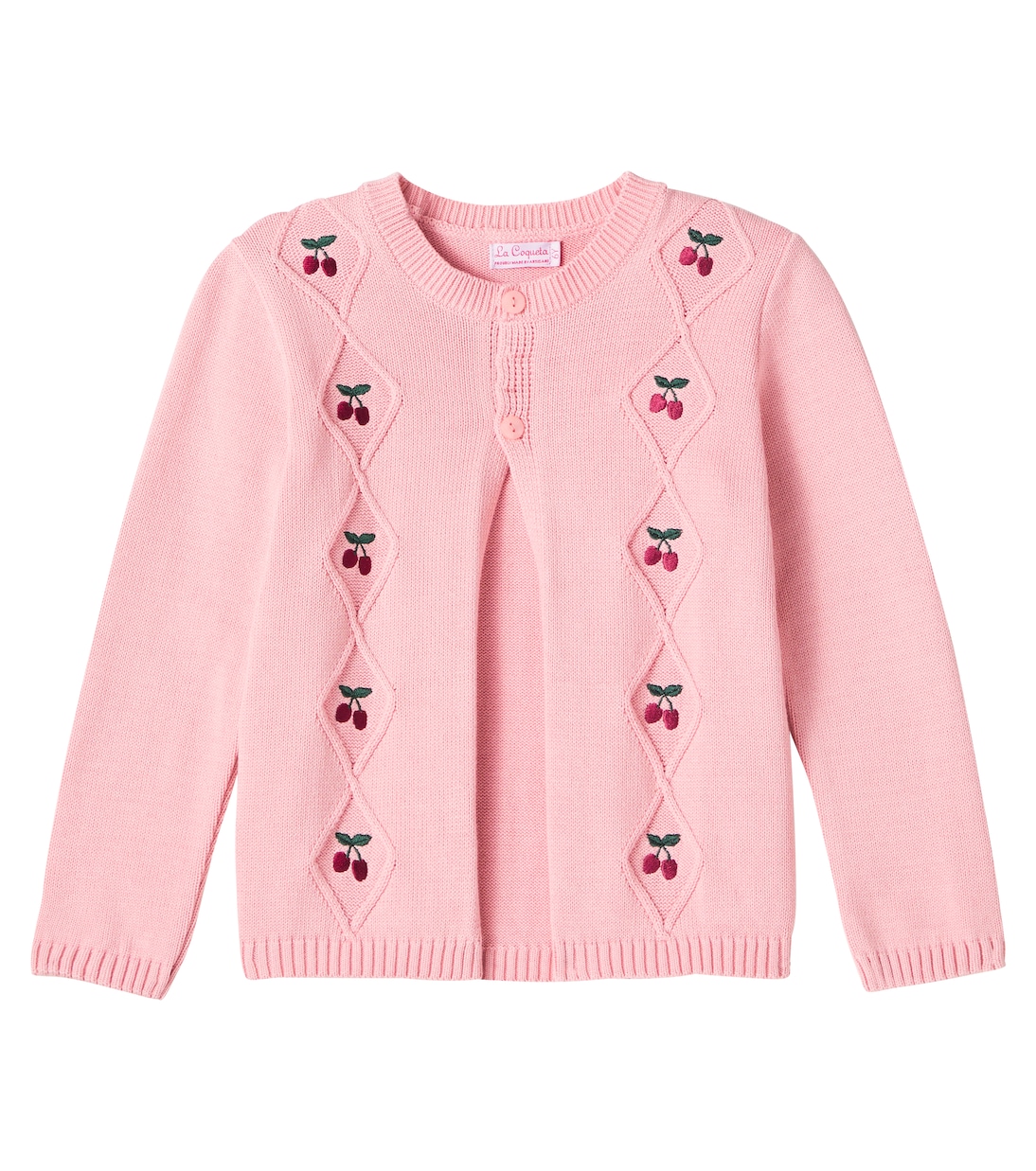 Cardigan Espina in cotone con ricamo | La Coqueta