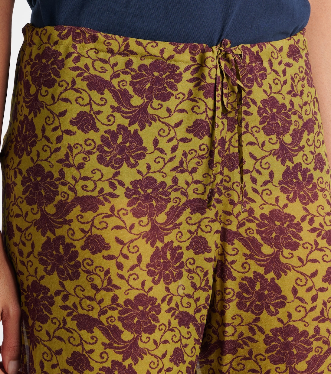 Gerade Hose aus Georgette | Dries Van Noten