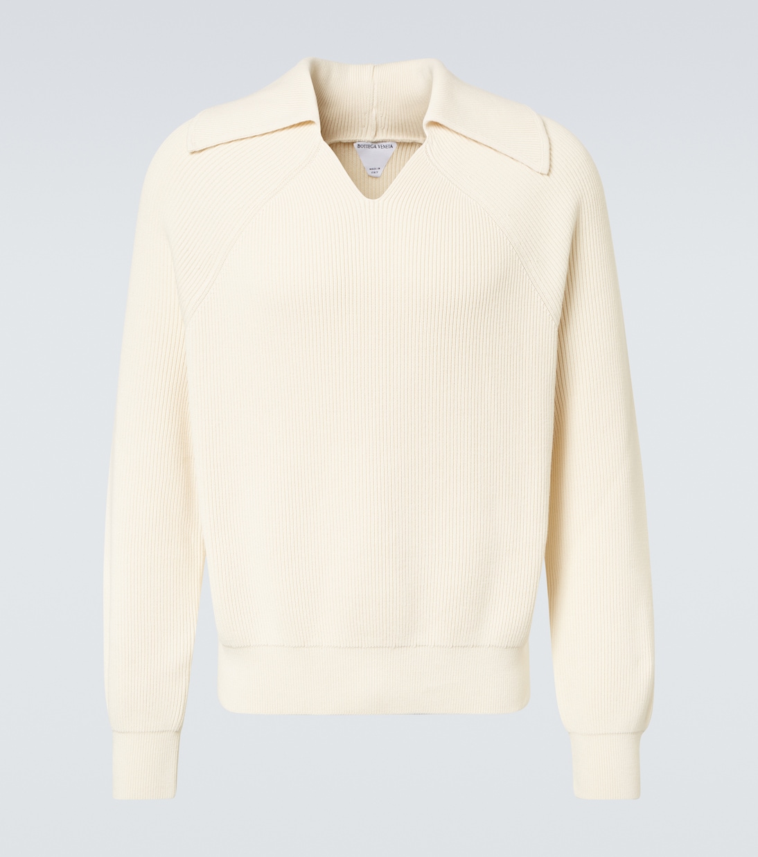 Polo in cotone a coste | Bottega Veneta