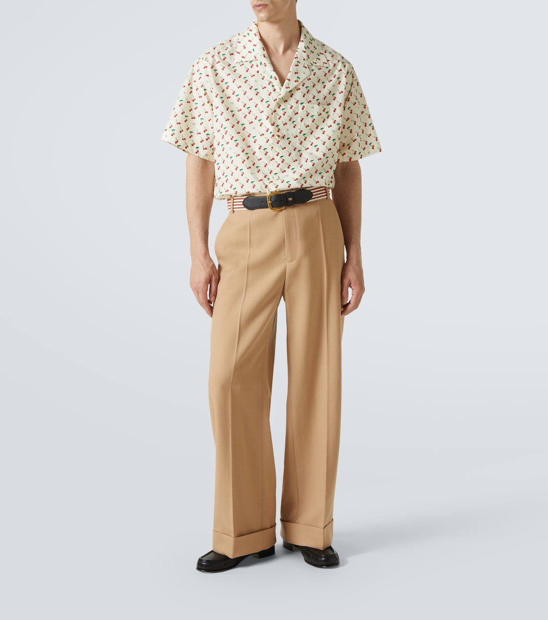 Pantalon ample en laine vierge | Valentino