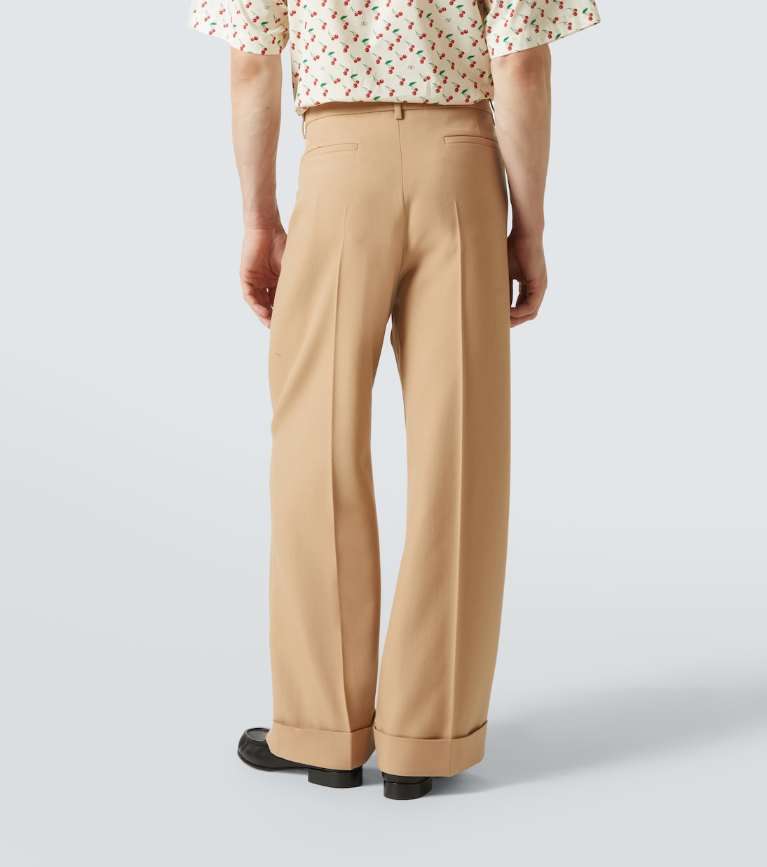 Pantalon ample en laine vierge | Valentino