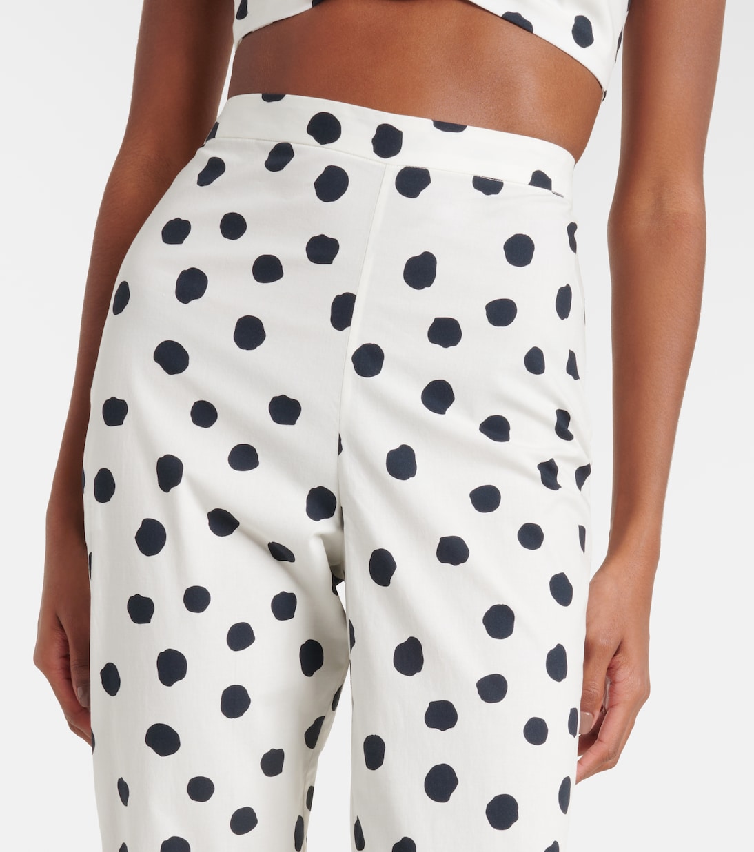 Cotton-blend capri pants | Adriana Degreas