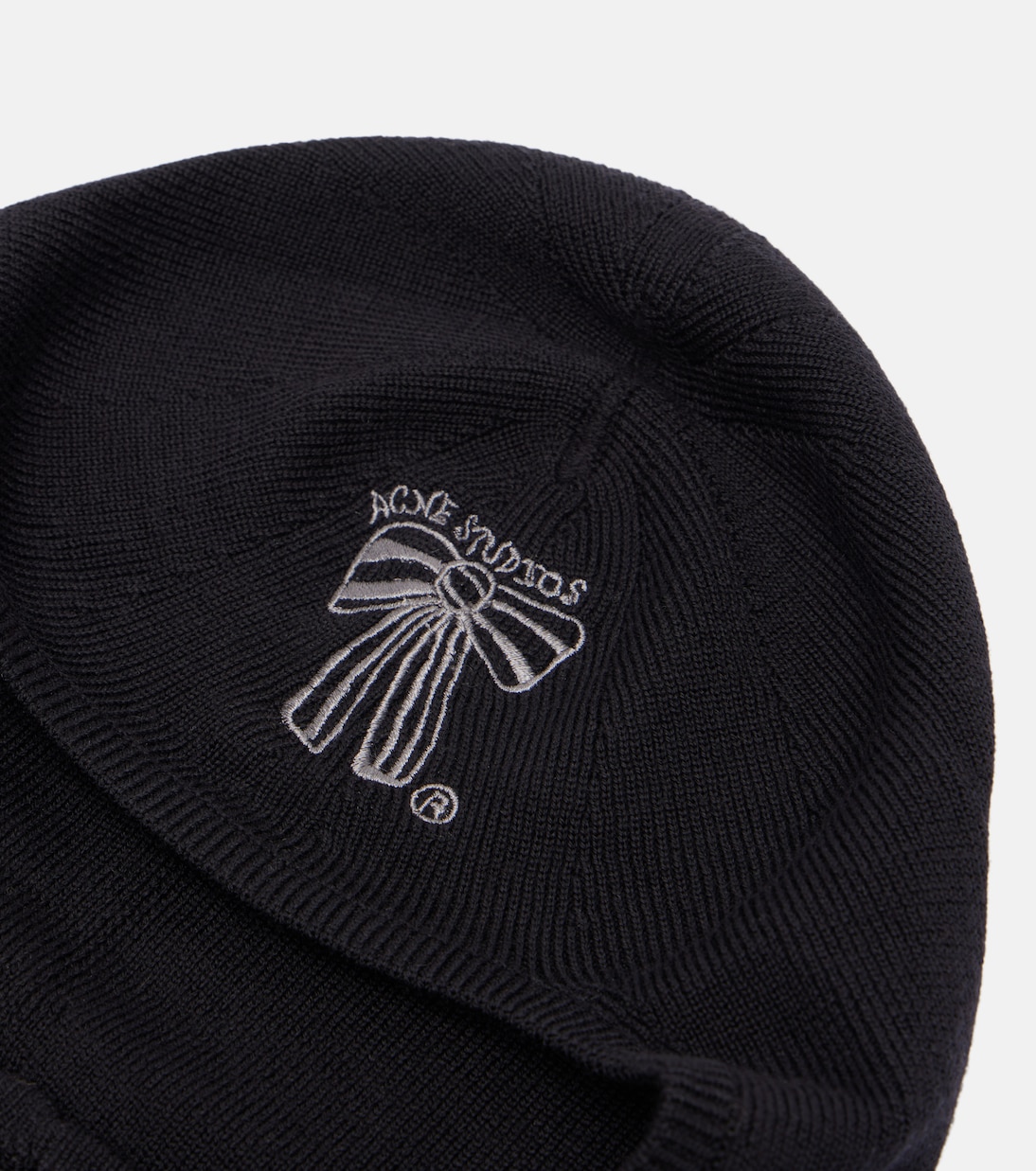 Logo embroidered wool ski mask | Acne Studios