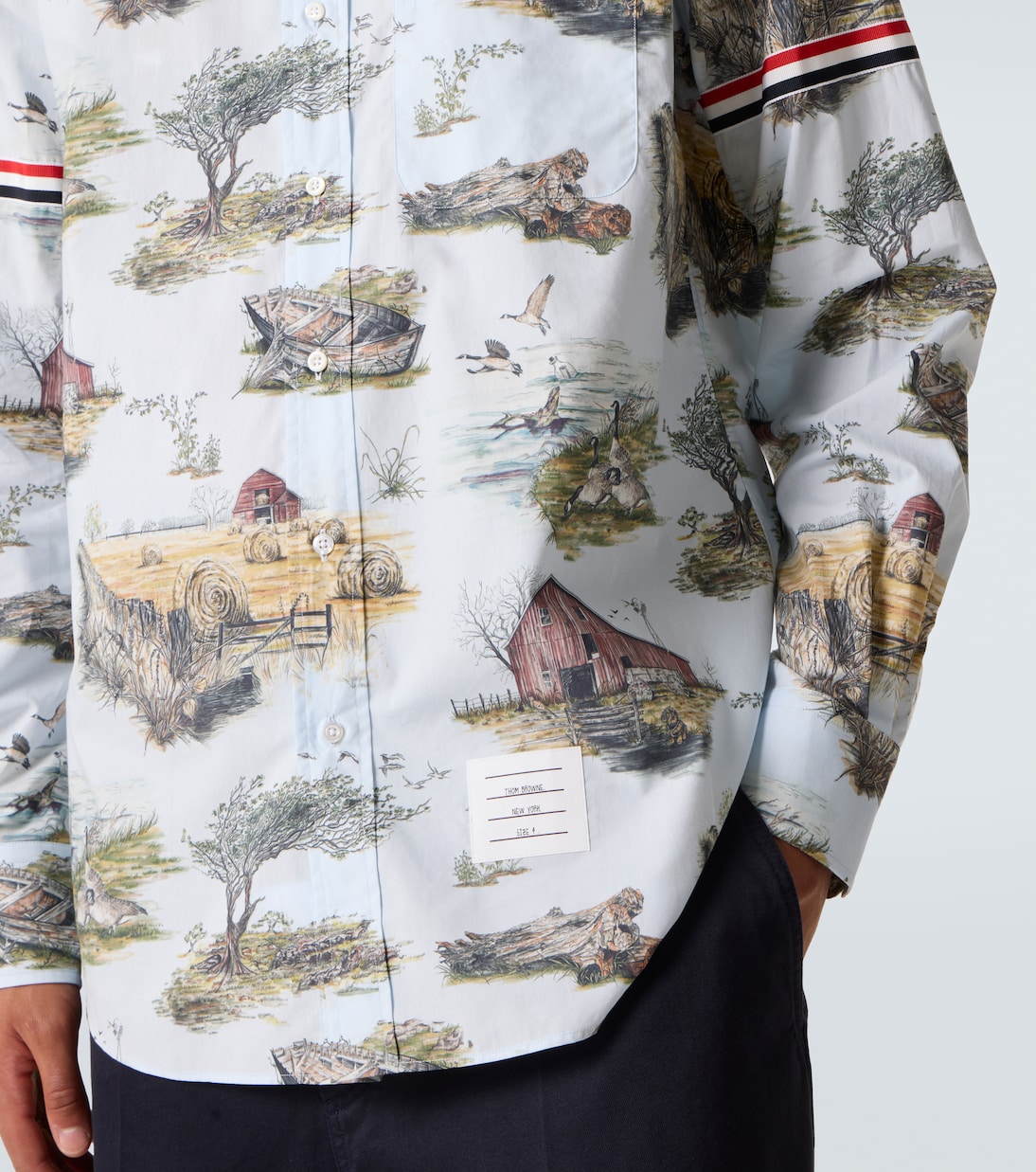 棉质印花衬衫 | Thom Browne