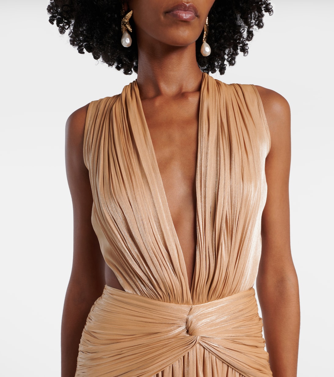 Silla cutout gathered gown | Costarellos