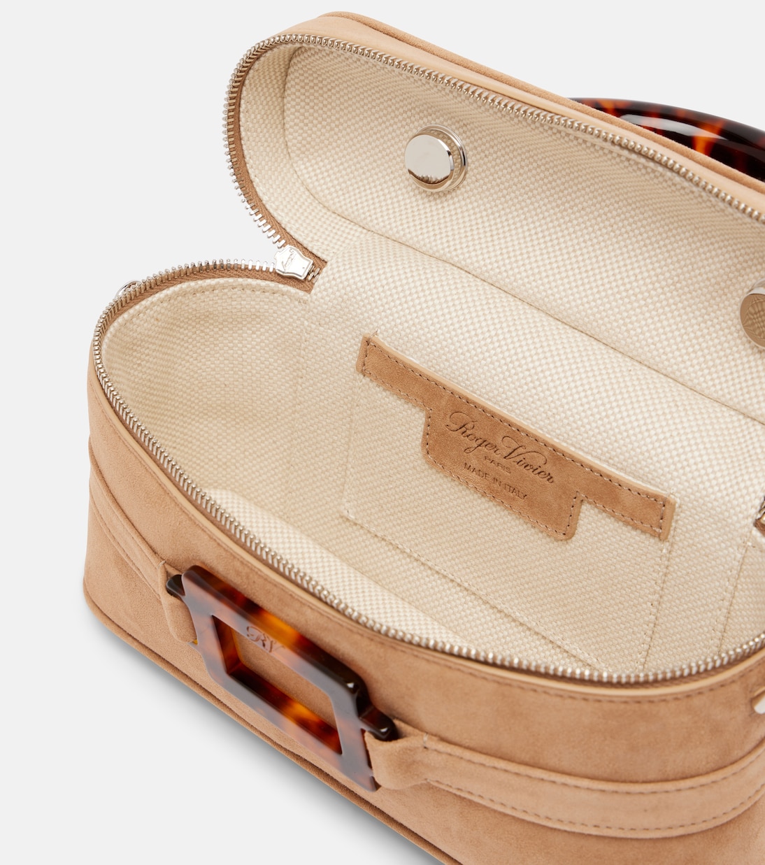 Sac Vanity Mini en daim | Roger Vivier