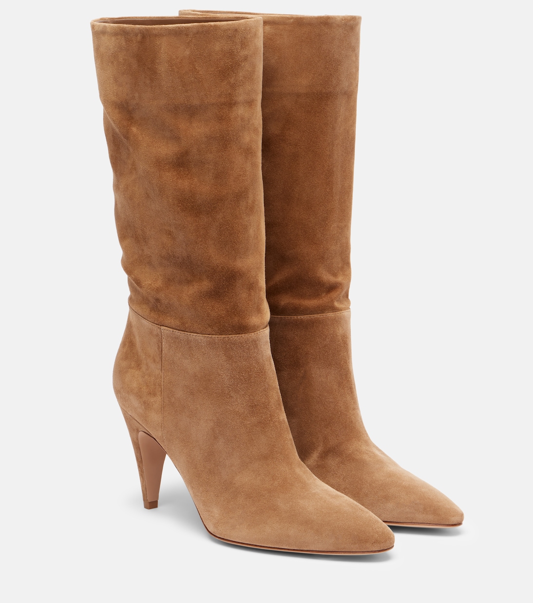 Stiefel 85 aus Veloursleder  | Gianvito Rossi