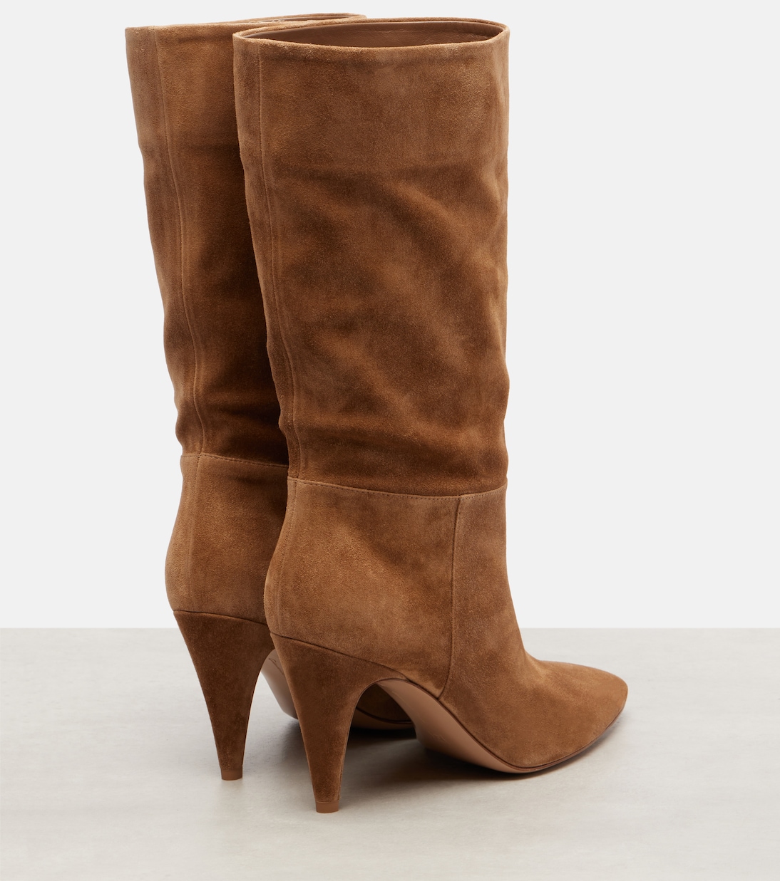 Stiefel 85 aus Veloursleder  | Gianvito Rossi