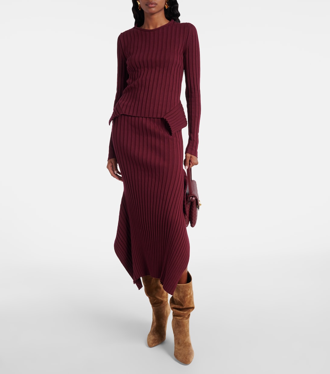 Stiefel 85 aus Veloursleder  | Gianvito Rossi