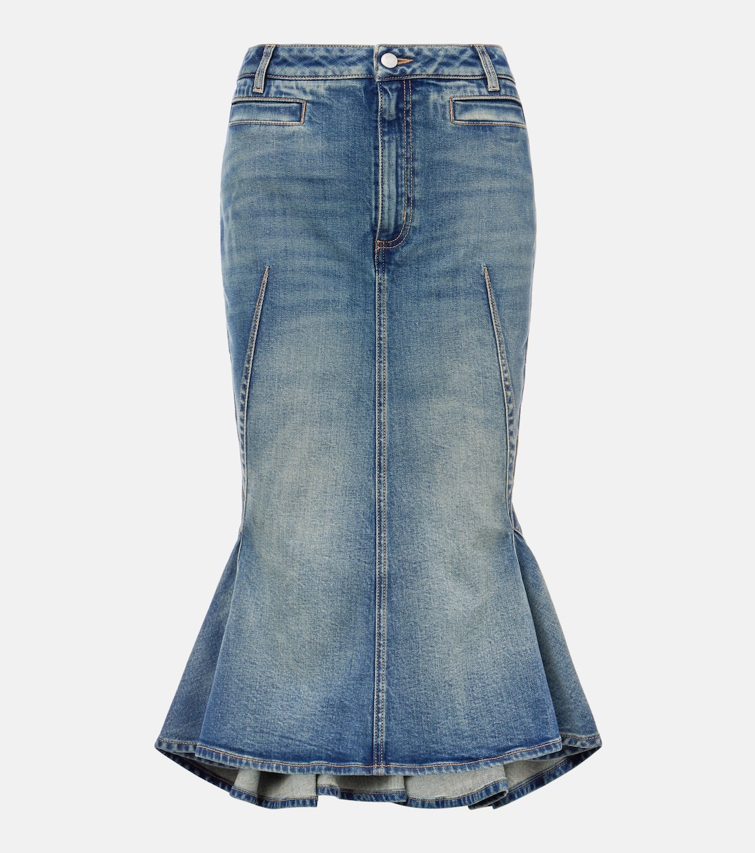 Denim midi skirt | McQueen