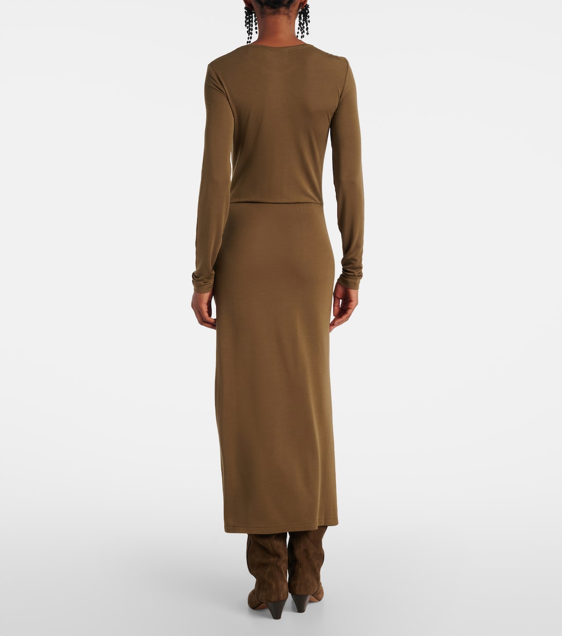 Vestido largo Jelina de jersey fruncido | Marant Etoile