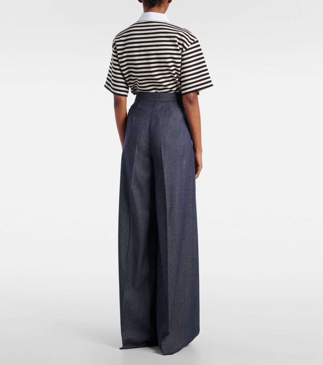 Baden pleated virgin wool wide-leg pants | Max Mara
