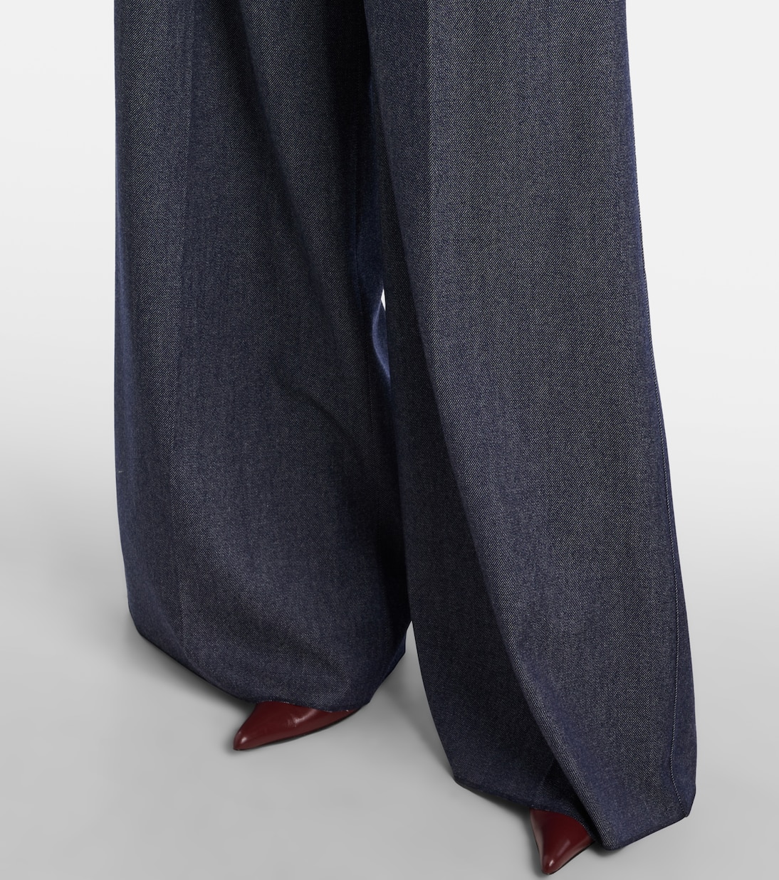 Baden pleated virgin wool wide-leg pants | Max Mara