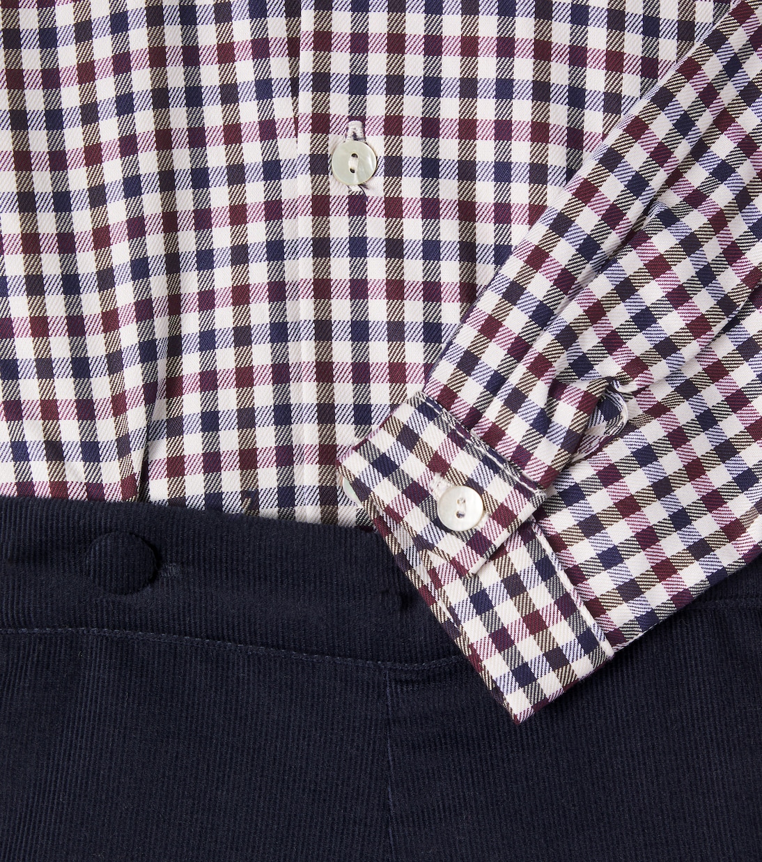 Baby Arlo checked cotton shirt and shorts set | La Coqueta