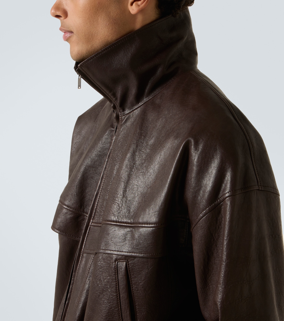 Leather bomber jacket | Saint Laurent