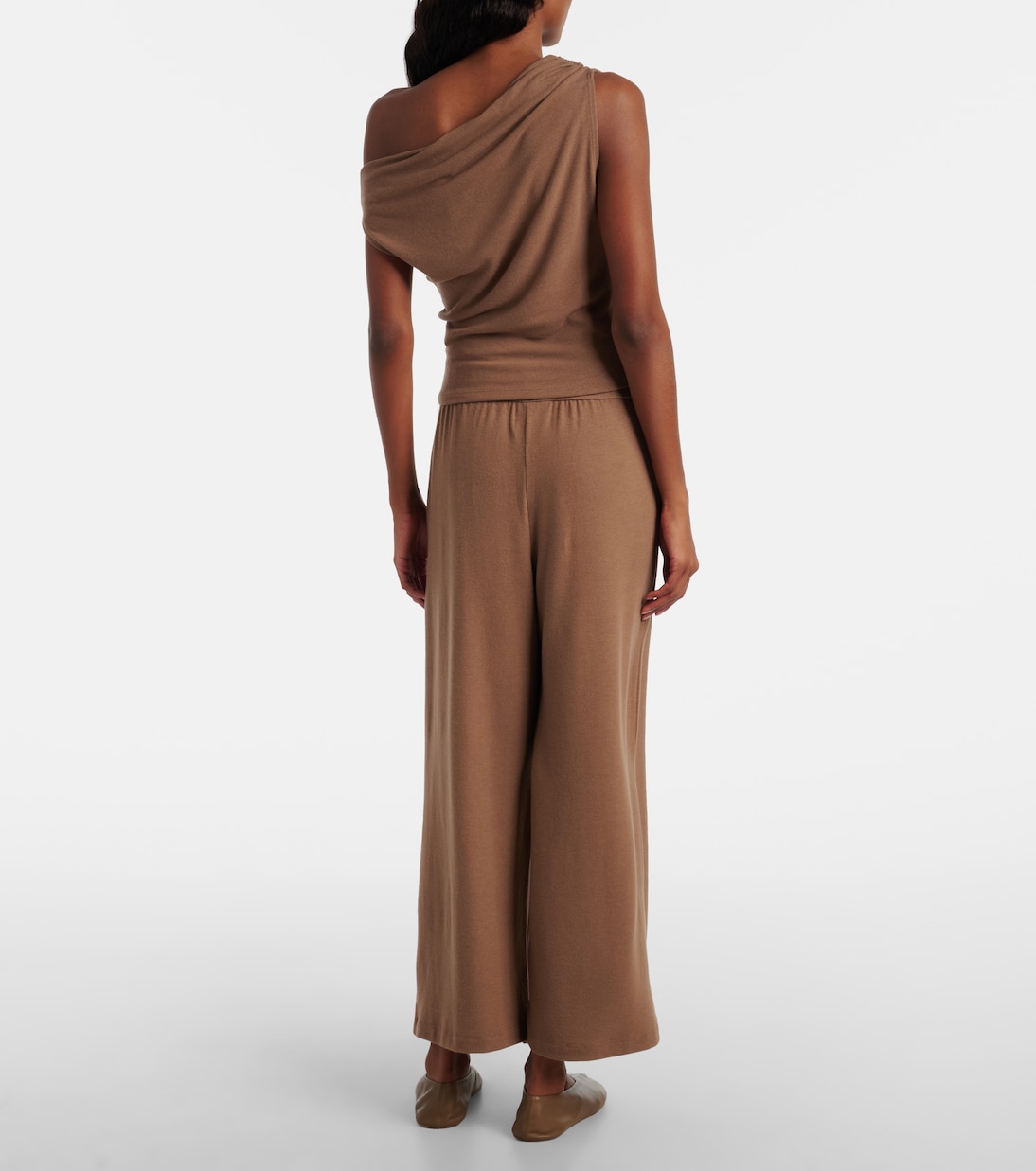 Lauren asymmetric jersey top | Leset