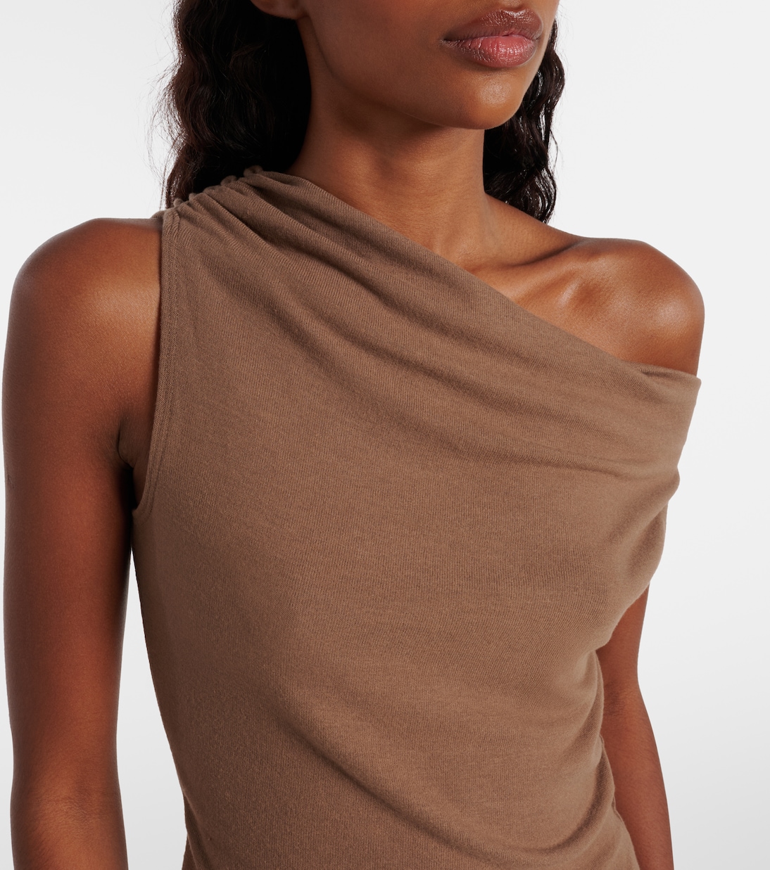 Lauren asymmetric jersey top | Leset