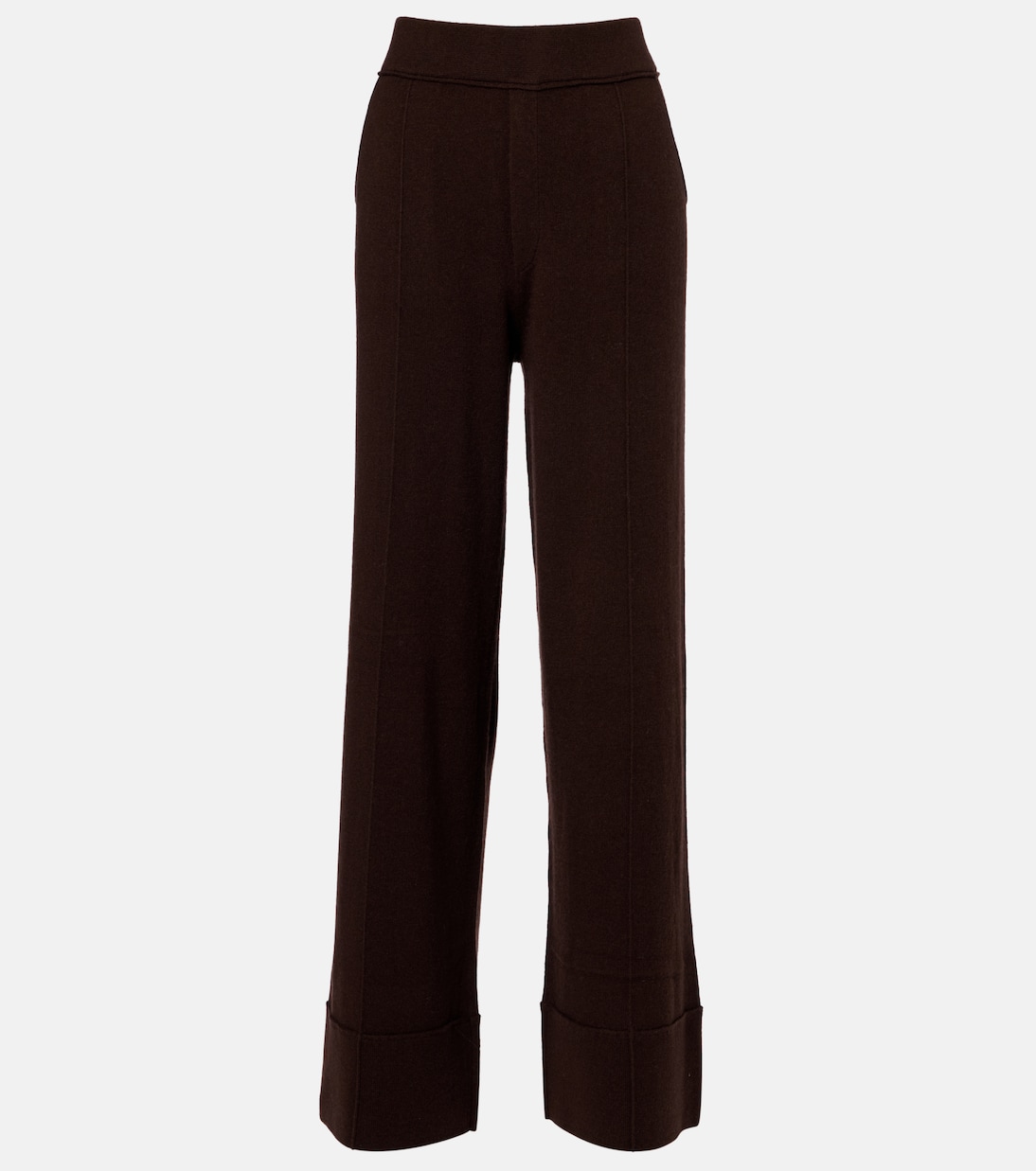 High-rise wool and cashmere wide-leg pants | Jardin des Orangers