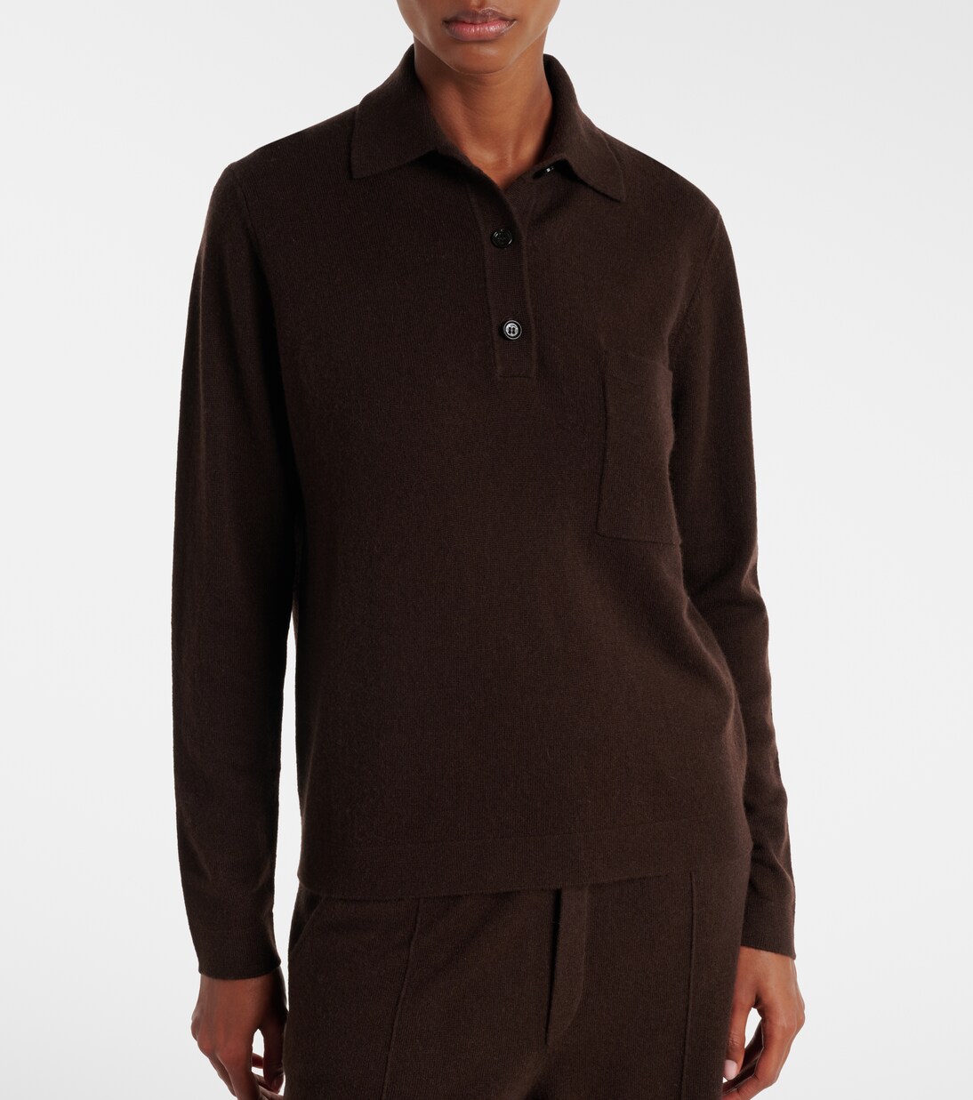 Wool and cashmere polo sweater | Jardin des Orangers