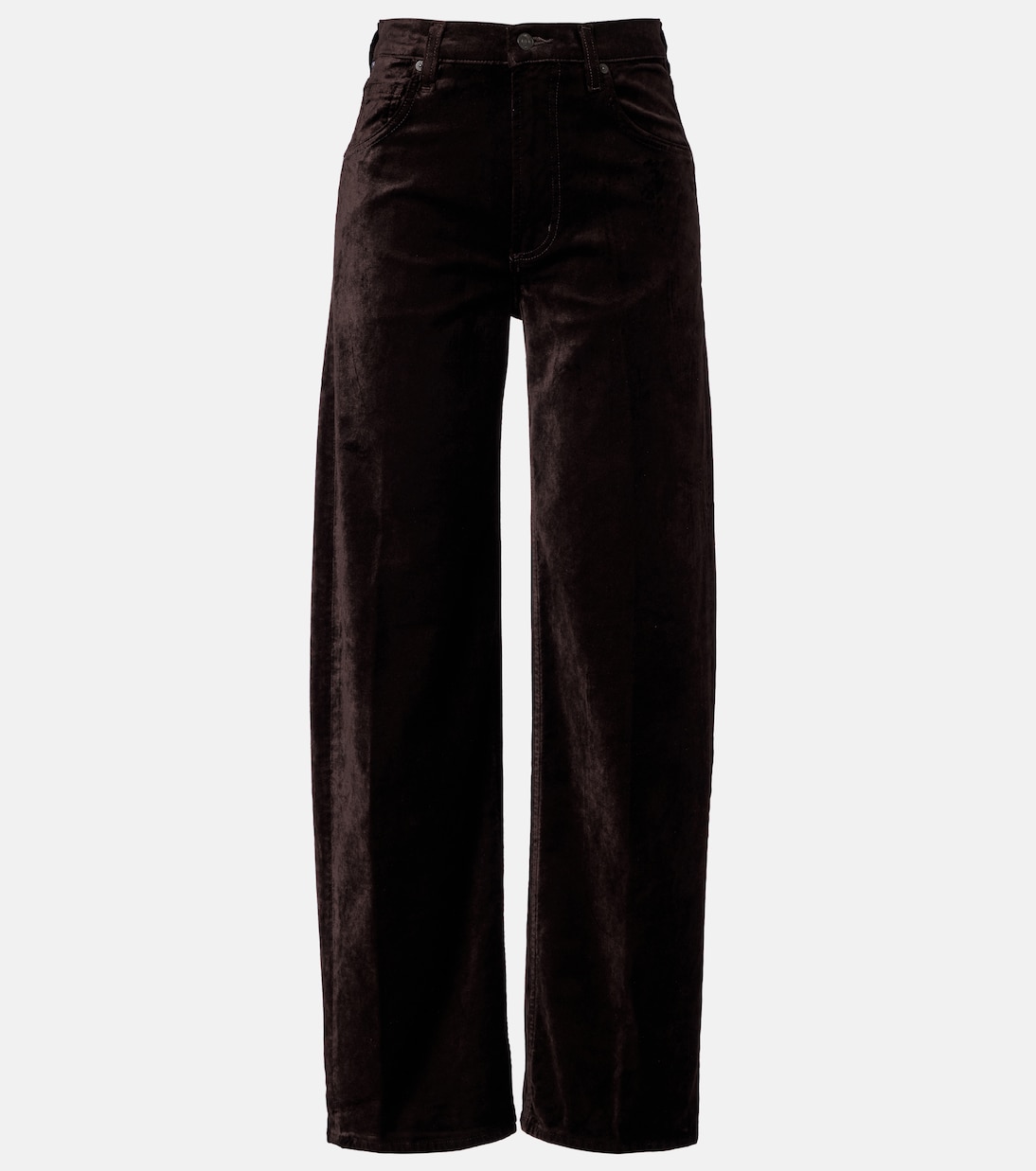 Ayla cotton-blend velvet straight pants | Citizens of Humanity