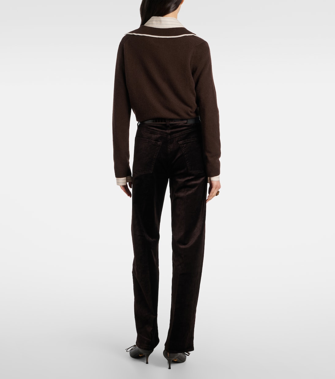 Ayla cotton-blend velvet straight pants | Citizens of Humanity