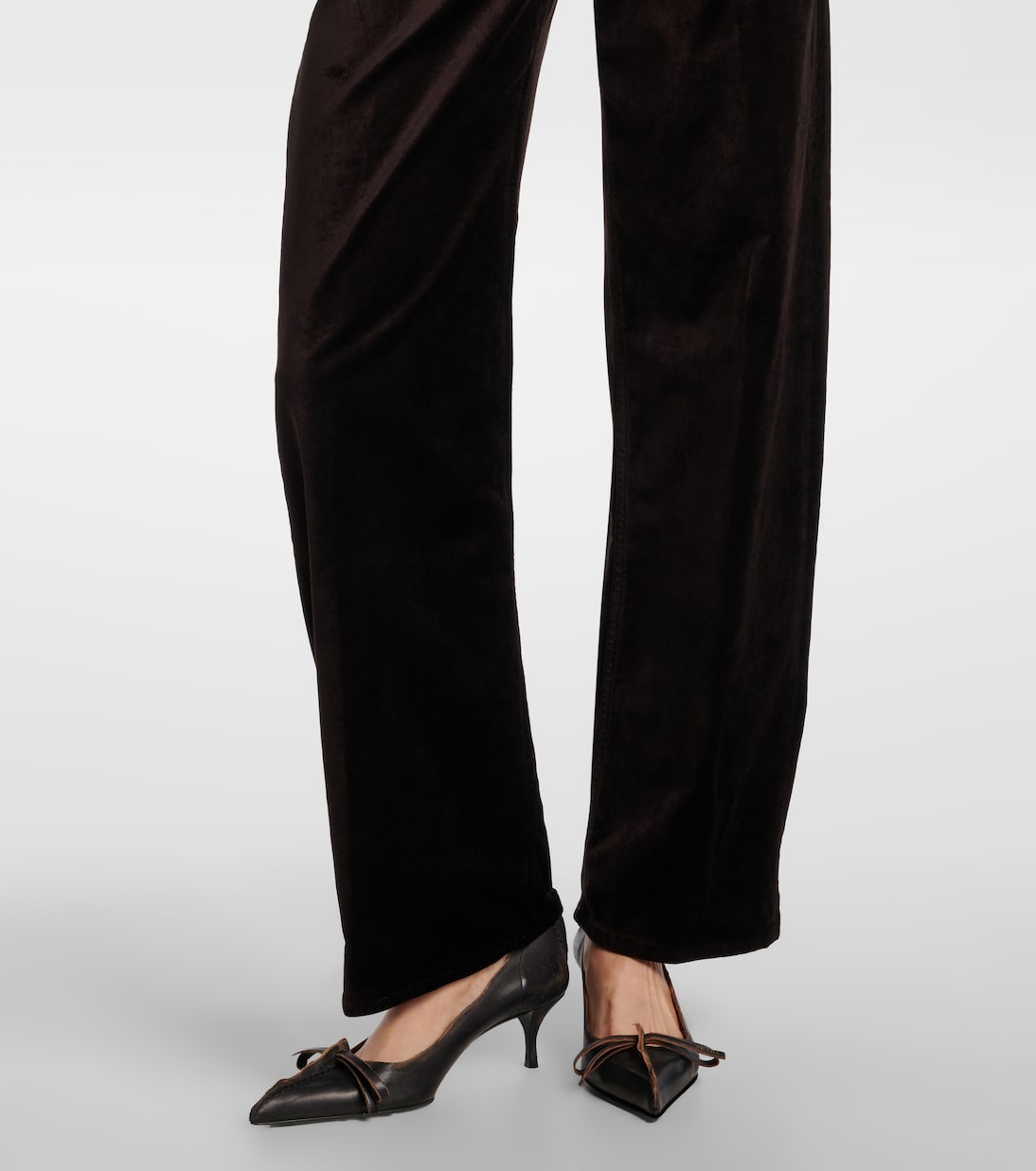 Ayla cotton-blend velvet straight pants | Citizens of Humanity
