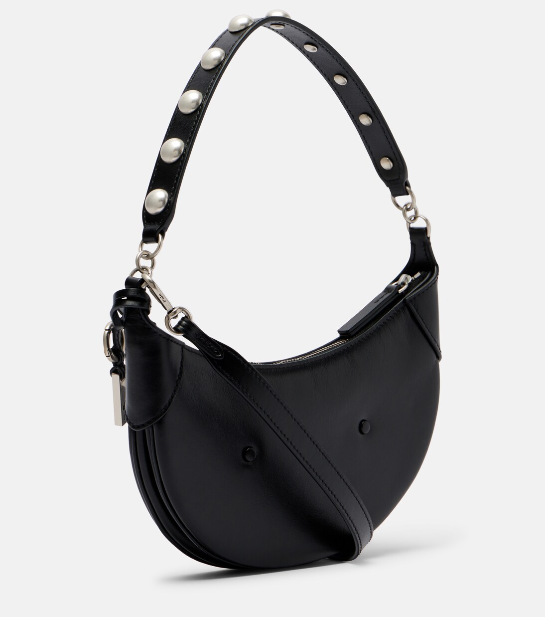 Polo ID Mini studded leather shoulder bag | Polo Ralph Lauren