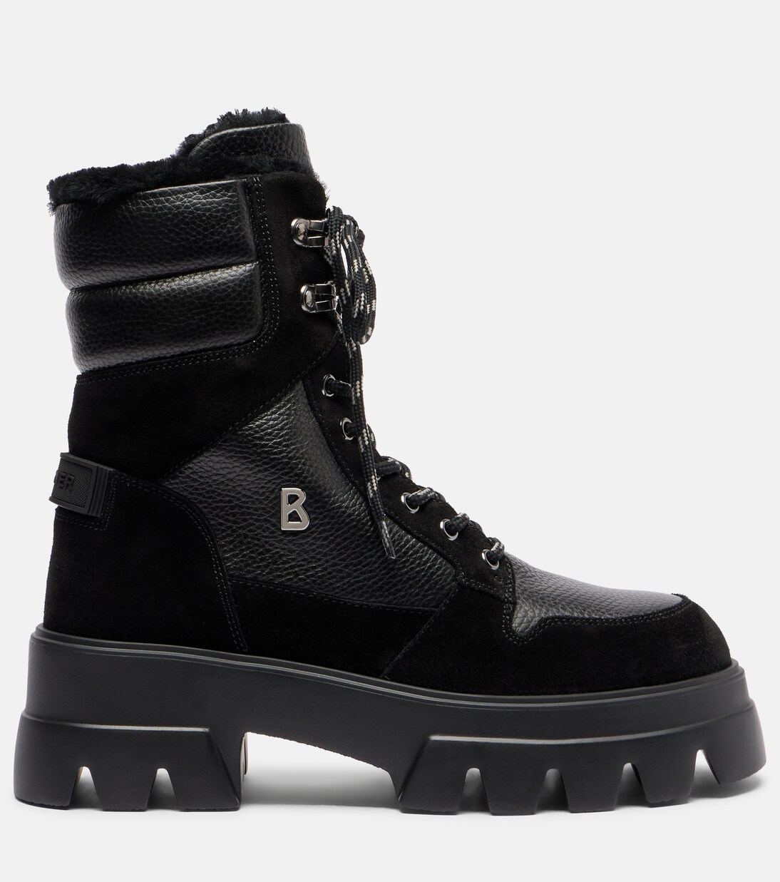 Sapporo suede and leather combat boots | Bogner