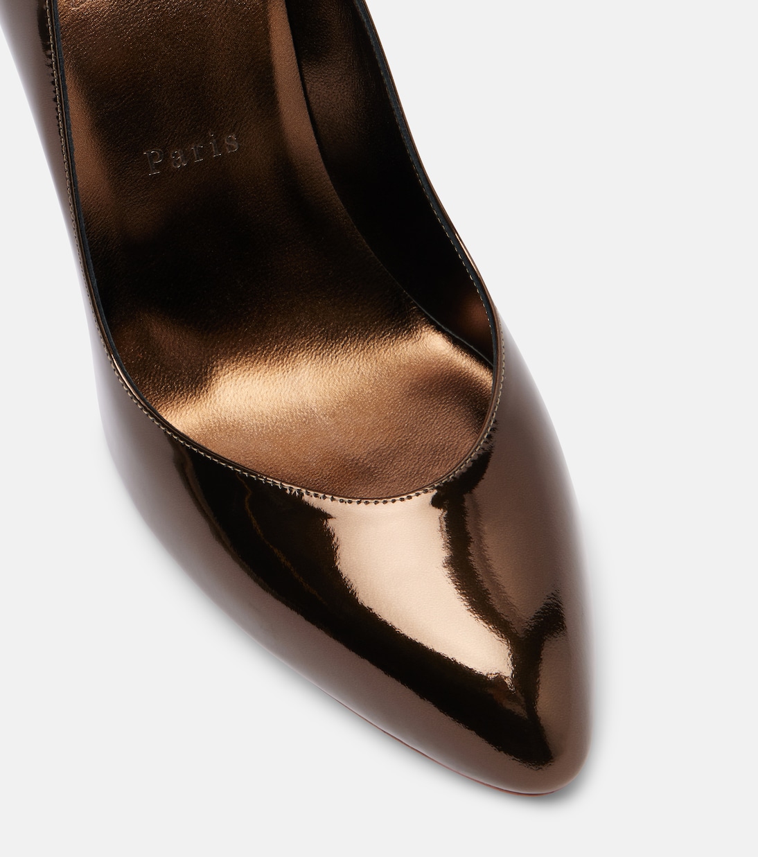 Pumps Fannylove 100 aus Metallic-Leder | Christian Louboutin