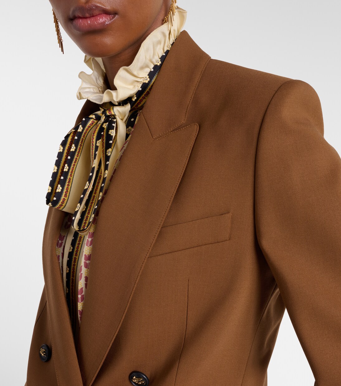 双排扣羊毛西装式外套 | Etro