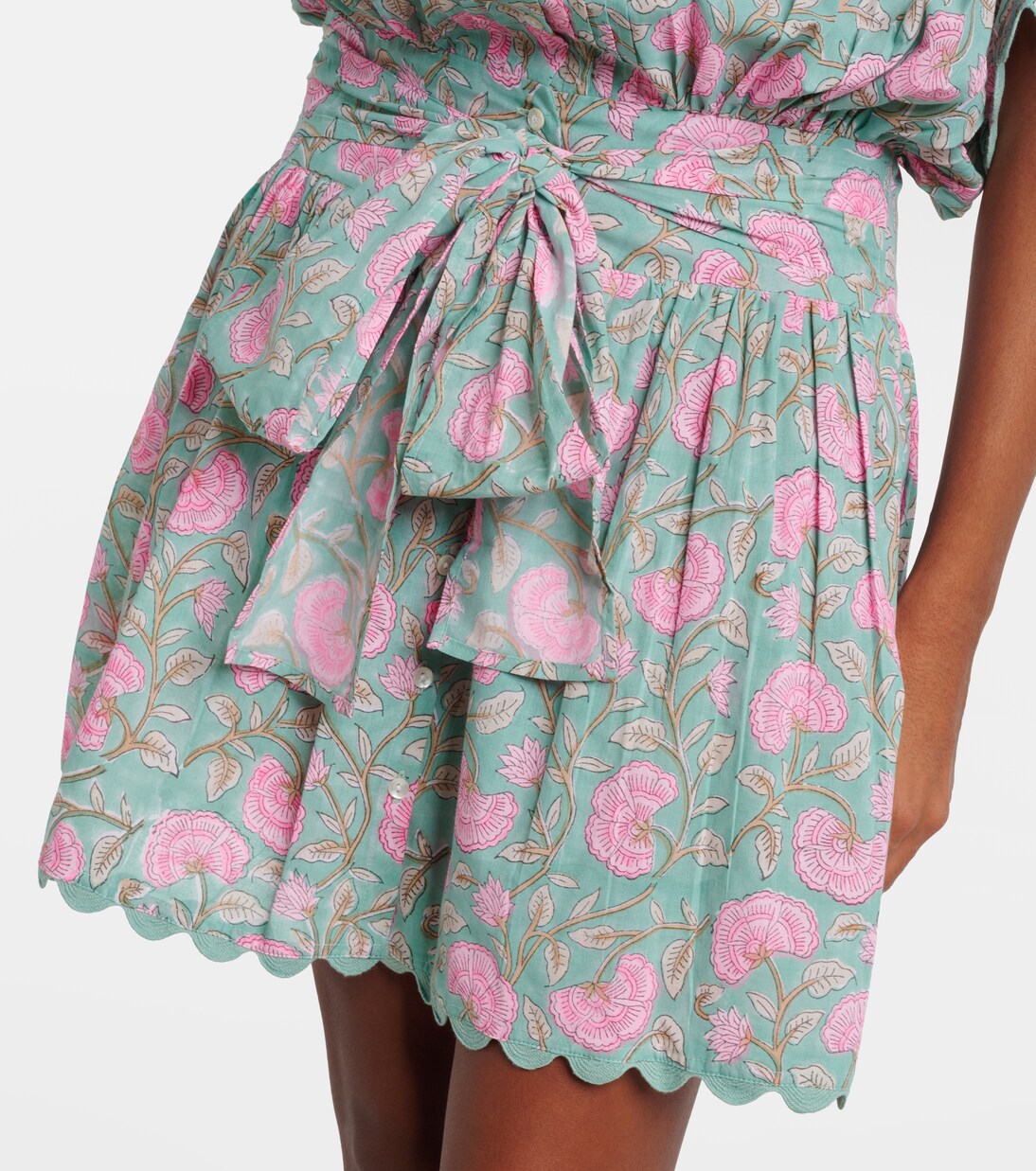 Abio corto in cotone con stampa floreale | Juliet Dunn