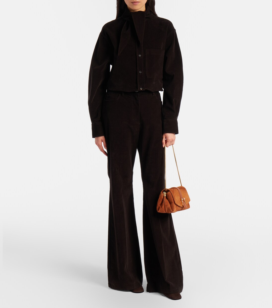 Sac Flap Small en daim | Ferragamo