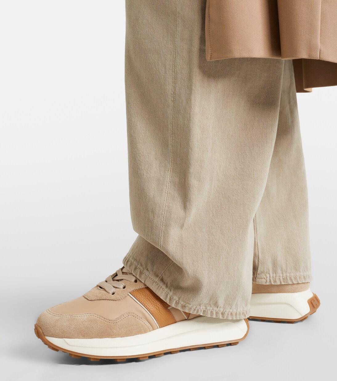 H641 leather and suede sneakers | Hogan