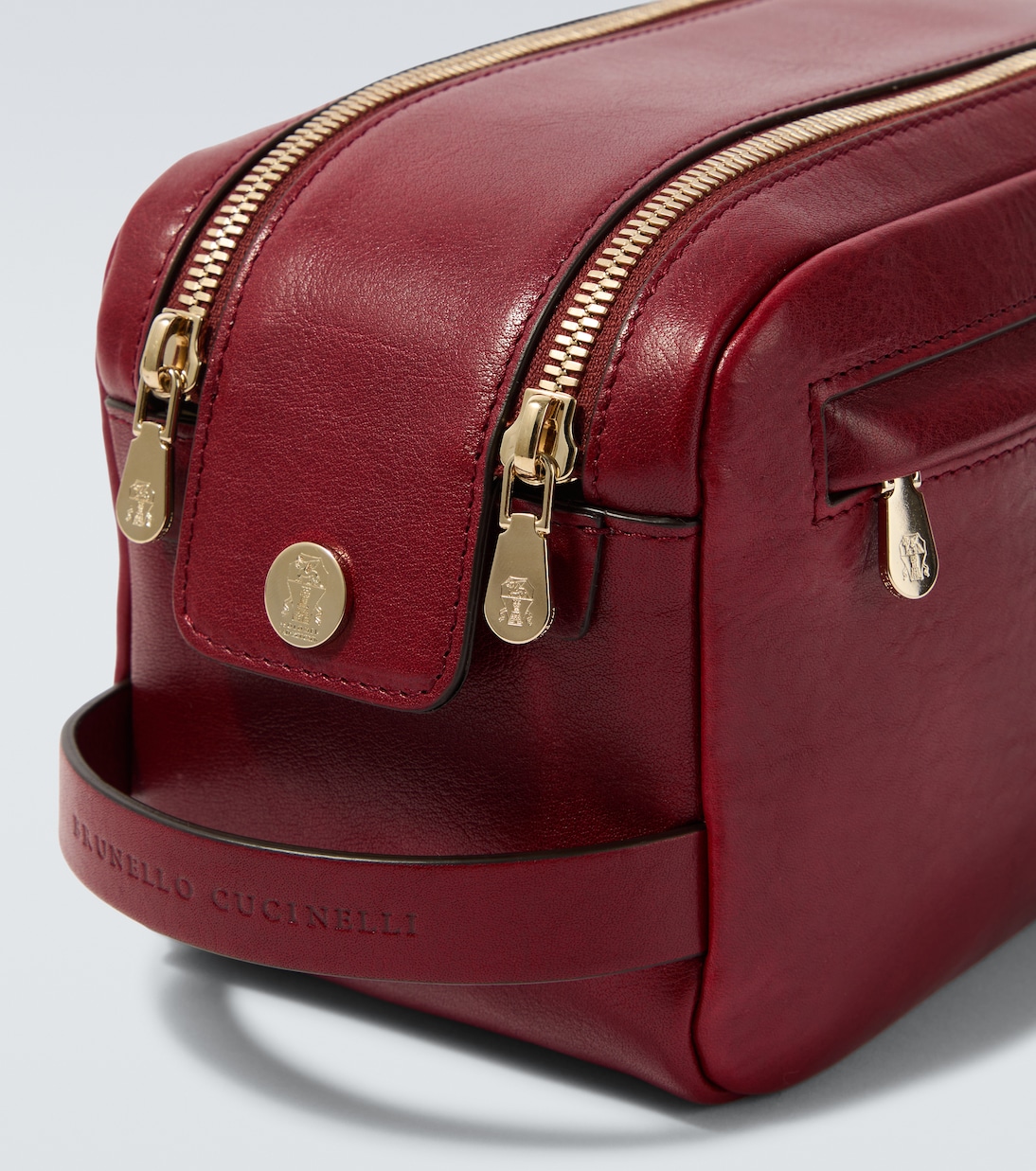 Trousse de toilette en cuir | Brunello Cucinelli