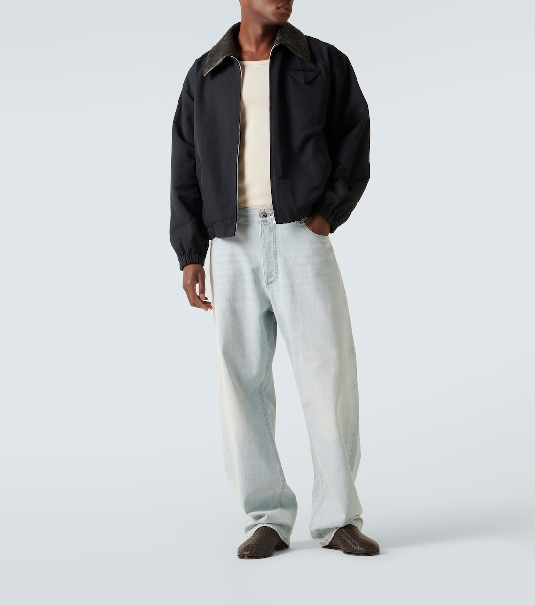 Sunday Intrecciato leather slip-on shoes | Bottega Veneta