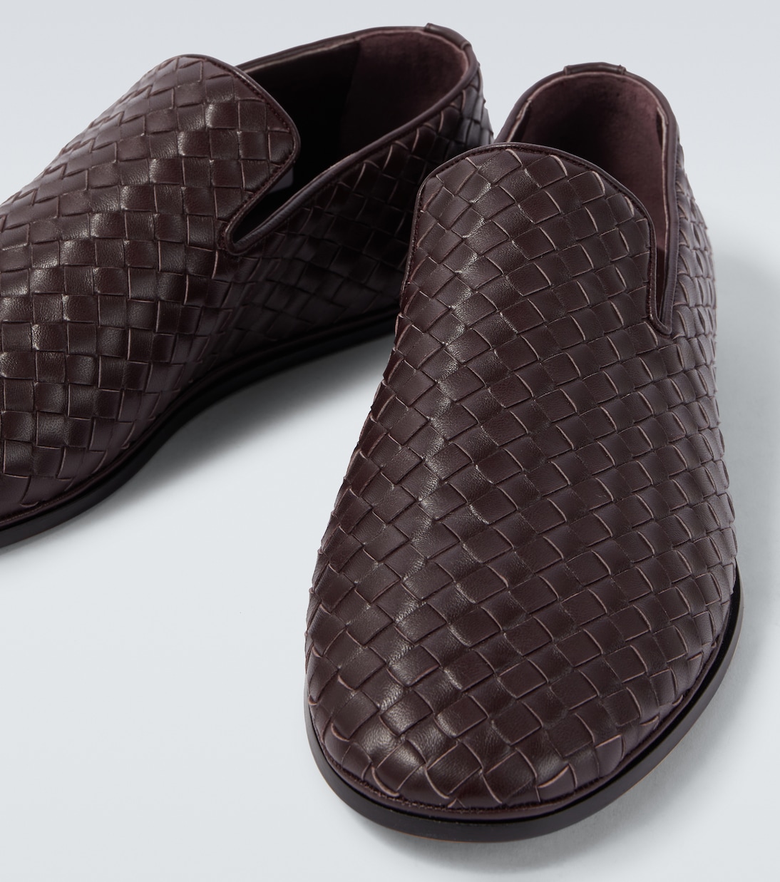 Sunday Intrecciato leather slip-on shoes | Bottega Veneta
